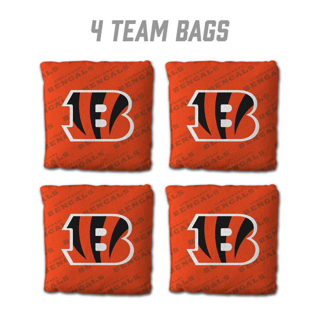 Cincinnati Bengals Cornhole Bags 4 Pack - Orange