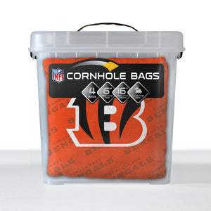 Cincinnati Bengals Cornhole Bags 4 Pack - Orange