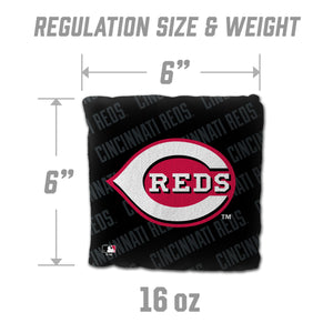 Cincinnati Reds Cornhole Bags - 4 Pack - Black