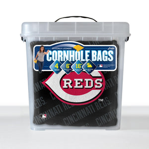 Cincinnati Reds Cornhole Bags - 4 Pack - Black