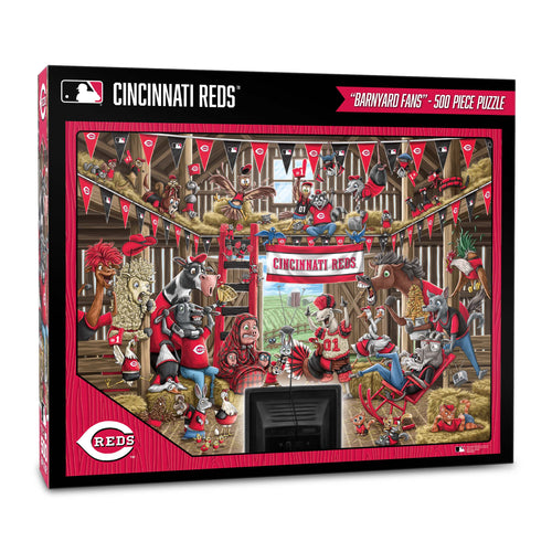 Cincinnati Reds Barnyard Fans 500 Piece Puzzle