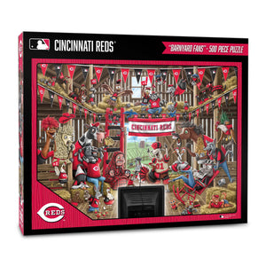 Cincinnati Reds Barnyard Fans 500 Piece Puzzle