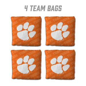 Clemson Tigers Cornhole Bags  4 Pack - Orange