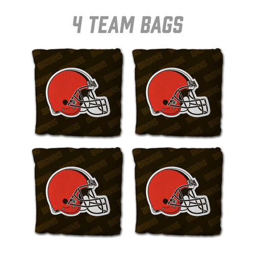 Cleveland Browns Cornhole Bags 4 Pack - Brown