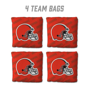 Cleveland Browns Cornhole Bags 4 Pack  - Orange