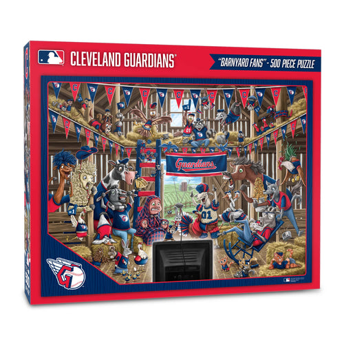 Cleveland Guardians Barnyard Fans 500 Piece Puzzle