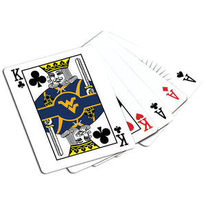 West Virginia Mountaineers Casino Style 300 Piece Poker Set