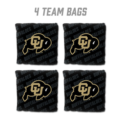 Colorado Buffaloes Cornhole Bags  4 Pack - Black