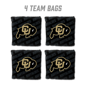 Colorado Buffaloes Cornhole Bags  4 Pack - Black