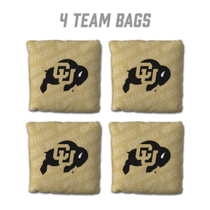 Colorado Buffaloes Cornhole Bags  4 Pack - Gold
