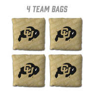 Colorado Buffaloes Cornhole Bags  4 Pack - Gold