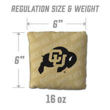 Colorado Buffaloes Cornhole Bags  4 Pack - Gold