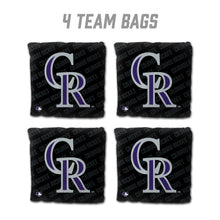 Colorado Rockies Cornhole Bags  - 4 Pack - Black