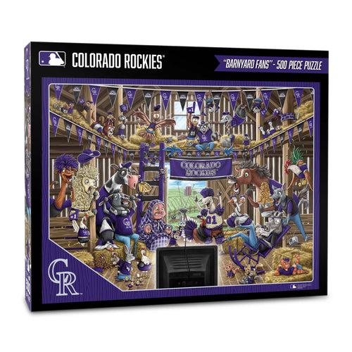 Colorado Rockies Barnyard Fans 500 Piece Puzzle