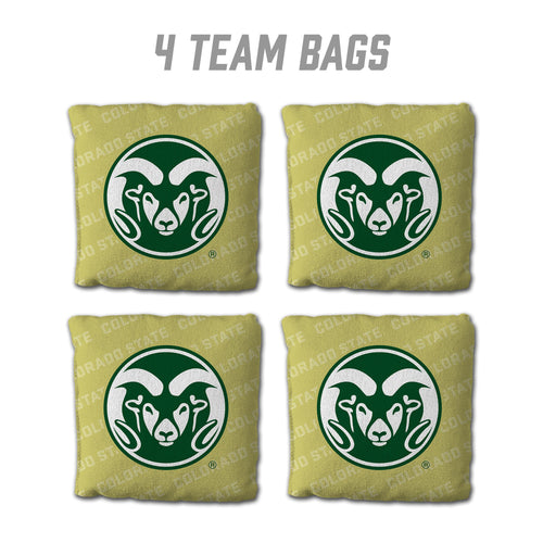 Colorado State Rams Cornhole Bags  4 Pack - Gold