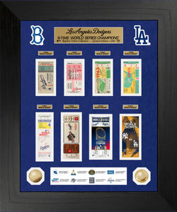 Los Angeles Dodgers World Series Deluxe Gold Coin & Ticket Collection