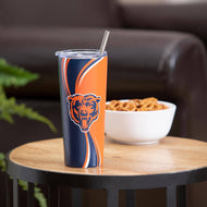 Stainless Steel Tumbler, 20oz, Chicago Bears