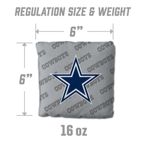 Dallas Cowboys Cornhole Bags 4 Pack  - Grey