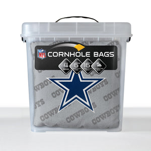 Dallas Cowboys Cornhole Bags 4 Pack  - Grey