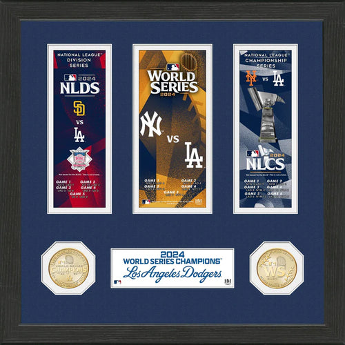 Los Angeles Dodgers Road to the 2024 World Series Ticket Bronze Coin Photo Mint