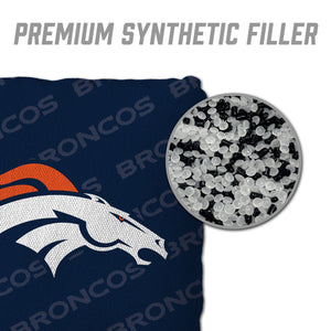 Denver Broncos Cornhole Bags 4 Pack  - Blue