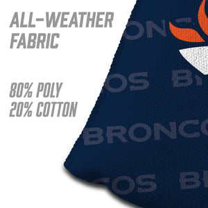 Denver Broncos Cornhole Bags 4 Pack  - Blue