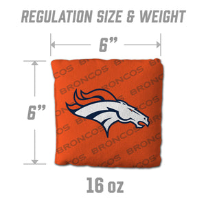 Denver Broncos Cornhole Bags 4 Pack  - Orange