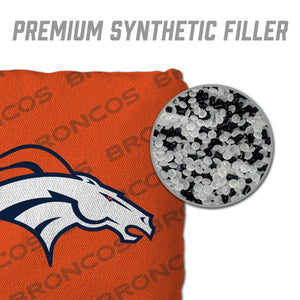 Denver Broncos Cornhole Bags 4 Pack  - Orange