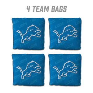 Detroit Lions Cornhole Bags 4 Pack - Blue