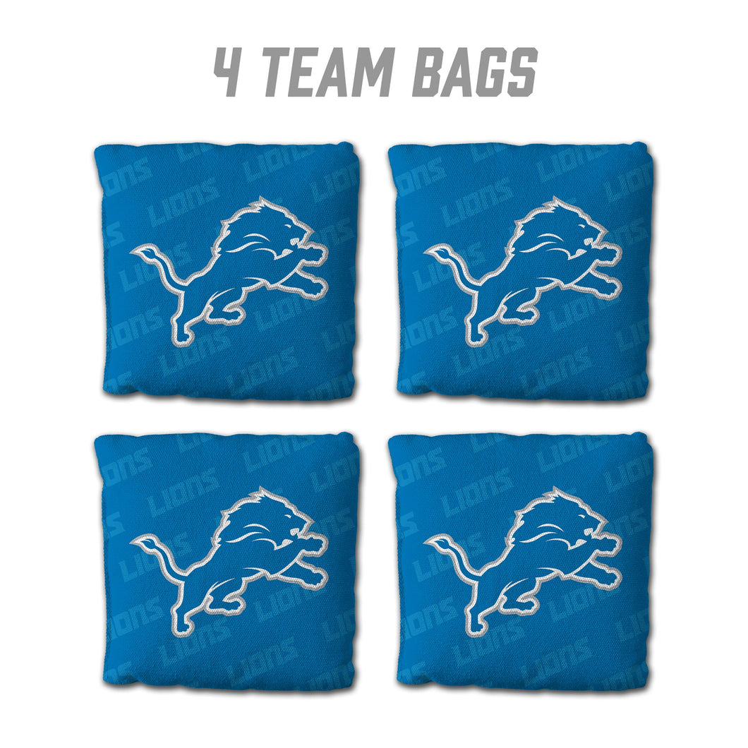 Detroit Lions Cornhole Bags 4 Pack - Blue