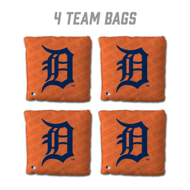 Detroit Tigers Cornhole Bags   - 4 Pack - Orange