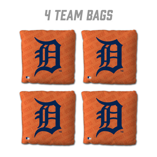 Detroit Tigers Cornhole Bags   - 4 Pack - Orange