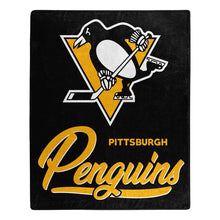 Pittsburgh Penguins Plush Throw Blanket -  50"x60"