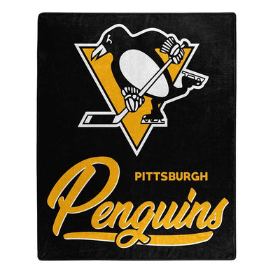 Pittsburgh Penguins Plush Throw Blanket -  50