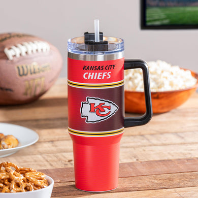  Kansas City Chiefs 40oz Stainless Steel Canyon Cup w/ Straw