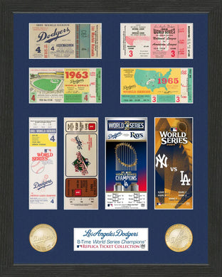 Los Angeles Dodgers World Series Ticket Collection