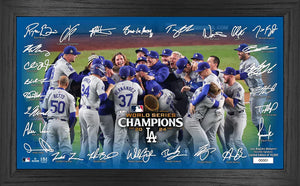 Los Angeles Dodgers 2024 World Series Champions Celebration Signature Frame