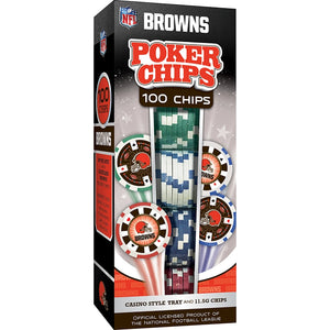 Cleveland Browns Poker Chip Set