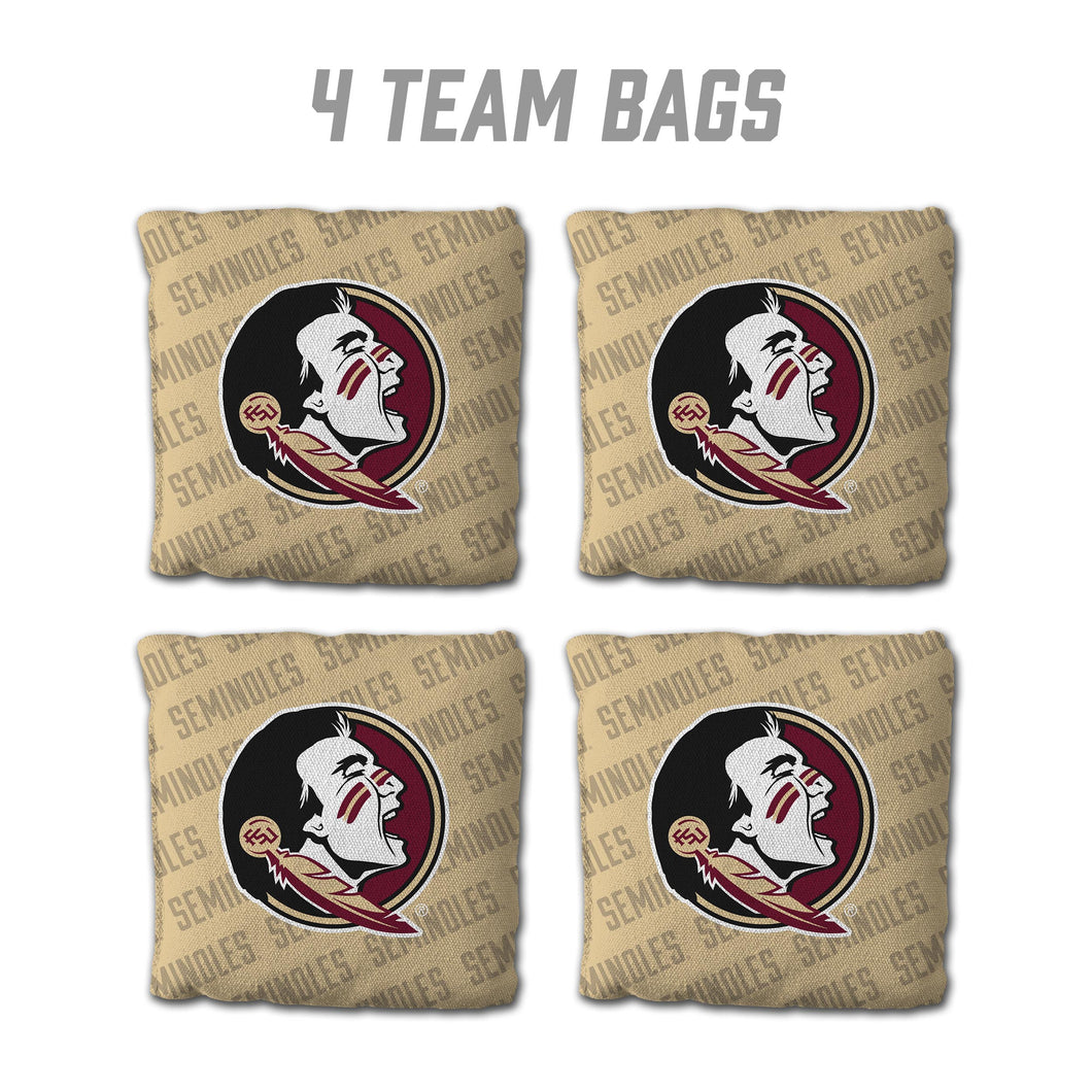Florida State Seminoles Cornhole Bags  4 Pack - Gold