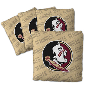 Florida State Seminoles Cornhole Bags  4 Pack - Gold