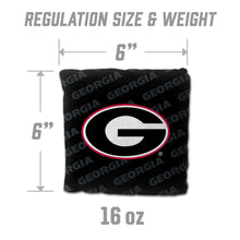 Georgia Bulldogs Cornhole Bags  4 Pack - Black