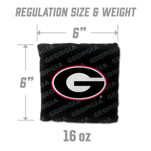 Georgia Bulldogs Cornhole Bags  4 Pack - Black