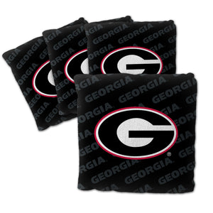 Georgia Bulldogs Cornhole Bags  4 Pack - Black