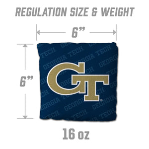 Georgia Tech Yellow Jackets Cornhole Bags 4 Pack - Blue