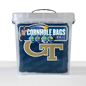 Georgia Tech Yellow Jackets Cornhole Bags 4 Pack - Blue