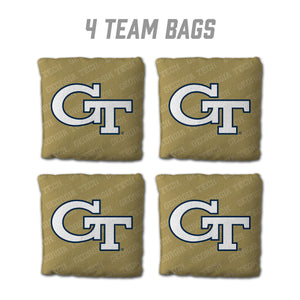 Georgia Tech Yellow Jackets Cornhole Bags  4 Pack - Gold