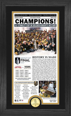 Vegas Golden Knights 2023 Stanley Cup Champions Front Page Cover Photo Mint