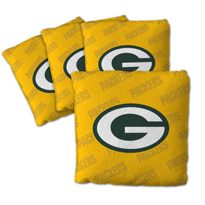 Green Bay Packers Cornhole Bags 4 Pack - Yellow