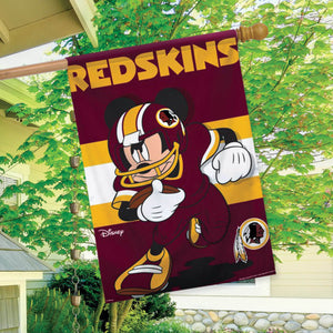 Washington Redskins Mickey Mouse Vertical Flag - 28"x40"
