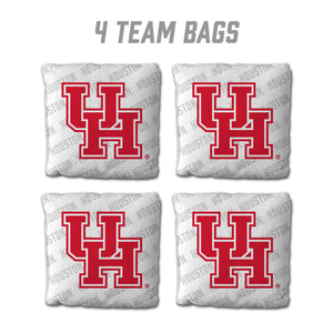 Houston Cougars Cornhole Bags 4 Pack - White